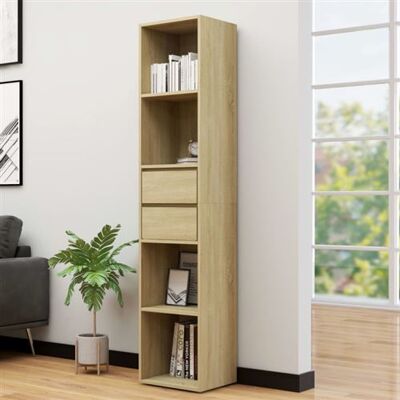 VIDAXL Bibliothèque Chêne sonoma 36x30x171 cm Bois d ingénierie chêne sonoma - Publicité VIDAXL Bibliothèque Chêne sonoma 36x30x171 cm Bois d ingénierie chêne sonoma - Publicité