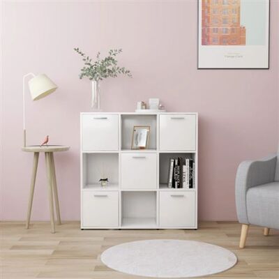 vidaXL Bibliothèque blanche 90x30x90 cm Bois d'ingénierie - Publicité vidaXL Bibliothèque blanche 90x30x90 cm Bois d'ingénierie - Publicité