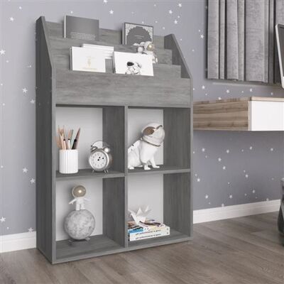 Non communiqué vidaXL Porte-revue pour enfants Gris béton 71x30x114cm Bois ingénierie339531 Gris - Publicité Non communiqué vidaXL Porte-revue pour enfants Gris béton 71x30x114cm Bois ingénierie339531 Gris - Publicité