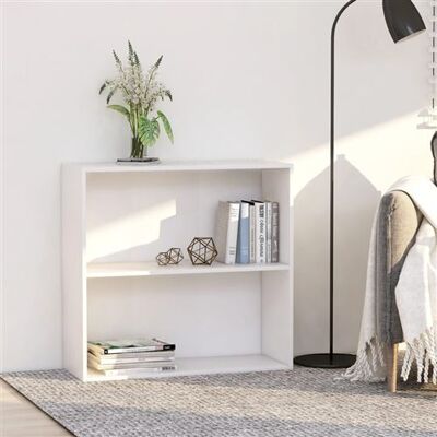 vidaXL Bibliothèque blanc 80x30x76,5 cm bois d'ingénierie800999 Blanc - Publicité vidaXL Bibliothèque blanc 80x30x76,5 cm bois d'ingénierie800999 Blanc - Publicité