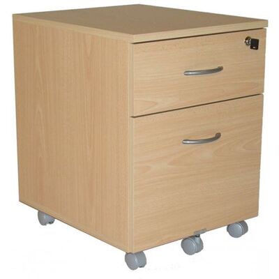 Simmob Caisson Mobile Hêtre - 2 Tiroirs - Rangement Bureau - Publicité Simmob Caisson Mobile Hêtre - 2 Tiroirs - Rangement Bureau - Publicité