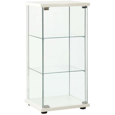 Non communiqué Armoire de rangement Verre trempé Blanc blanc et transparent - Publicité Non communiqué Armoire de rangement Verre trempé Blanc blanc et transparent - Publicité