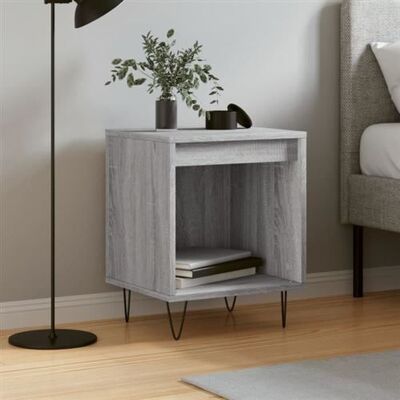 Non communiqué vidaXL Table de chevet sonoma gris 40x35x50 cm bois d’ingénierie 830728 Gris - Publicité Non communiqué vidaXL Table de chevet sonoma gris 40x35x50 cm bois d’ingénierie 830728 Gris - Publicité