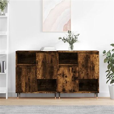 Non communiqué vidaXL Buffets 2 pcs chêne fumé bois d'ingénierie3190122 Marron - Publicité Non communiqué vidaXL Buffets 2 pcs chêne fumé bois d'ingénierie3190122 Marron - Publicité