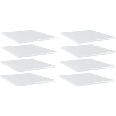 vidaXL Étagères Époxy Blanc Brillant - 8 pcs 40x50x1.5 cm - Étagères - Publicité vidaXL Étagères Époxy Blanc Brillant - 8 pcs 40x50x1.5 cm - Étagères - Publicité