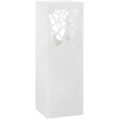 VIDAXL Porte parapluie Pierres Acier Blanc Blanc - Publicité VIDAXL Porte parapluie Pierres Acier Blanc Blanc - Publicité