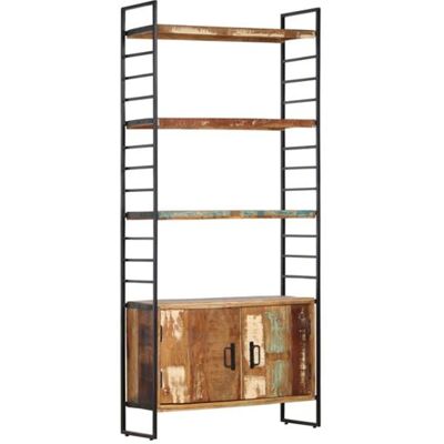 VIDAXL Bibliothèque 4 niveaux 80x30x180 cm Bois solide de récupération Bois naturel - Publicité VIDAXL Bibliothèque 4 niveaux 80x30x180 cm Bois solide de récupération Bois naturel - Publicité