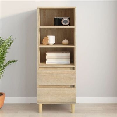 MAISONCHIC Credenza - Chêne Sonoma 40x36x110 cm - Meuble de rangement - Publicité MAISONCHIC Credenza - Chêne Sonoma 40x36x110 cm - Meuble de rangement - Publicité