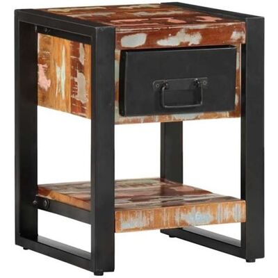 Non communiqué vidaXL Table de chevet multicolore 35x34x45cm bois massif récupération, armoire de chevet, armoire de lit, table d'appoint 4013569 Multicolore - Publicité Non communiqué vidaXL Table de chevet multicolore 35x34x45cm bois massif récupération, armoire de chevet, armoire de lit, table d'appoint 4013569 Multicolore - Publicité
