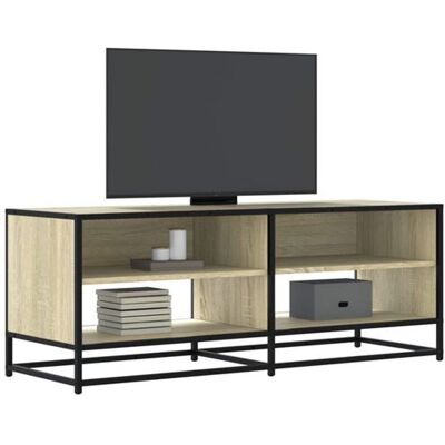 vidaXL Meuble TV Chêne Sonoma 120,5x40x46 cm - Unité Média - Publicité vidaXL Meuble TV Chêne Sonoma 120,5x40x46 cm - Unité Média - Publicité