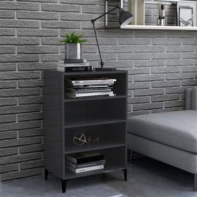 Non communiqué vidaXL Buffet Gris brillant 57x35x90 cm Aggloméré806138 Gris - Publicité Non communiqué vidaXL Buffet Gris brillant 57x35x90 cm Aggloméré806138 Gris - Publicité