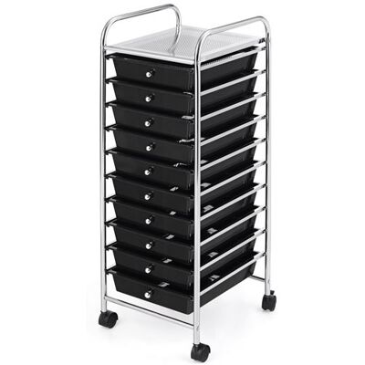Non communiqué chariot de rangement giantex noir 32.5x37x 86cm desserte à roulettes avec 10 tiroirs amovibles fournitures de bureau à domicile ou accessoires de maquillage et de beauté Noir - Publicité Non communiqué chariot de rangement giantex noir 32.5x37x 86cm desserte à roulettes avec 10 tiroirs amovibles fournitures de bureau à domicile ou accessoires de maquillage et de beauté Noir - Publicité