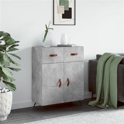 Non communiqué vidaXL Buffet gris béton 69,5x34x90 cm bois d'ingénierie827952 Gris - Publicité Non communiqué vidaXL Buffet gris béton 69,5x34x90 cm bois d'ingénierie827952 Gris - Publicité