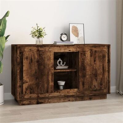 Non communiqué Buffet chêne fumé 102x35x60 cm bois d ingénierie chêne fumé - Publicité Non communiqué Buffet chêne fumé 102x35x60 cm bois d ingénierie chêne fumé - Publicité