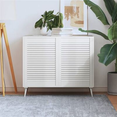 Maisonchic Modèle 685459 Portes d'armoire en pin blanc à lamelles - Porte d'armoire - Publicité Maisonchic Modèle 685459 Portes d'armoire en pin blanc à lamelles - Porte d'armoire - Publicité