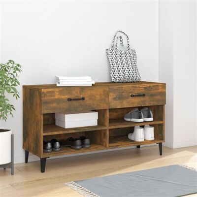 vidaXL Armoire à chaussures Chêne Fumé - Rangement à chaussures - Publicité vidaXL Armoire à chaussures Chêne Fumé - Rangement à chaussures - Publicité