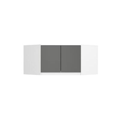 Non communiqué Surmeuble pour armoire AKORD S100 Blanc 100 cm 2 portes façade Gris Graphite 3 étagères 100x50x55 cm Blanc, Gris graphite - Publicité Non communiqué Surmeuble pour armoire AKORD S100 Blanc 100 cm 2 portes façade Gris Graphite 3 étagères 100x50x55 cm Blanc, Gris graphite - Publicité