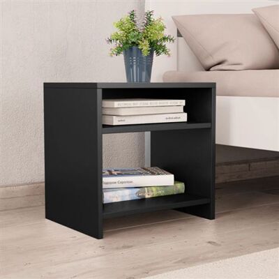 Non communiqué Table de chevet Noir 40x30x40 cm Bois d ingénierie Noir - Publicité Non communiqué Table de chevet Noir 40x30x40 cm Bois d ingénierie Noir - Publicité