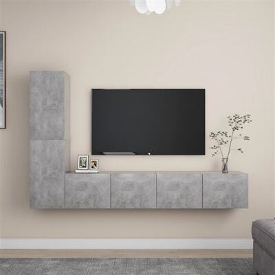 Non communiqué vidaXL Ensemble de Meuble TV 4 pcs Mural Suspendu Ensemble d'Armoires Stéréo Salle de Séjour Intérieur Salon Maison Gris Béton Aggloméré Gris - Publicité Non communiqué vidaXL Ensemble de Meuble TV 4 pcs Mural Suspendu Ensemble d'Armoires Stéréo Salle de Séjour Intérieur Salon Maison Gris Béton Aggloméré Gris - Publicité