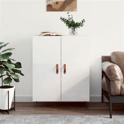 Buffet Blanc Brillant vidaXL - Rangement & Buffet - 69.5x34x90 cm - Publicité Buffet Blanc Brillant vidaXL - Rangement & Buffet - 69.5x34x90 cm - Publicité