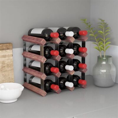 Non communiqué Casier à bouteilles pour 12 bouteilles Marron Bois pin solide Marron - Publicité Non communiqué Casier à bouteilles pour 12 bouteilles Marron Bois pin solide Marron - Publicité