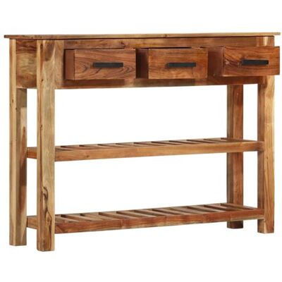 vidaXL Buffet avec 3 tiroirs 110 x 30 x 80 cm Bois massif de Sesham Brun - Publicité vidaXL Buffet avec 3 tiroirs 110 x 30 x 80 cm Bois massif de Sesham Brun - Publicité