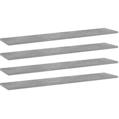 Non communiqué vidaXL Panneaux de Bibliothèque 4 pcs, Étagère Murale Flottante, Plaque d’Étagère de Rangement Salon Intérieur, Gris Béton Bois d’Ingénierie Gris - Publicité Non communiqué vidaXL Panneaux de Bibliothèque 4 pcs, Étagère Murale Flottante, Plaque d’Étagère de Rangement Salon Intérieur, Gris Béton Bois d’Ingénierie Gris - Publicité