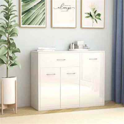 Non communiqué Buffet Blanc brillant 88x30x70 cm Bois d ingénierie Blanc brillant - Publicité Non communiqué Buffet Blanc brillant 88x30x70 cm Bois d ingénierie Blanc brillant - Publicité
