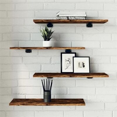 Non communiqué vidaXL Étagères Murales 4 pcs, Tablettes Suspendues avec Rangement, Étagères à Livres Flottantes, Décorations de Salon, 838231 Marron - Publicité Non communiqué vidaXL Étagères Murales 4 pcs, Tablettes Suspendues avec Rangement, Étagères à Livres Flottantes, Décorations de Salon, 838231 Marron - Publicité