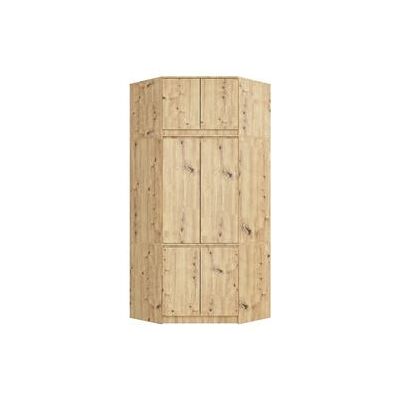 Garde-robe d'angle Akord S100 - 6 portes, 9 étagères - Roble Artisan - Publicité Garde-robe d'angle Akord S100 - 6 portes, 9 étagères - Roble Artisan - Publicité