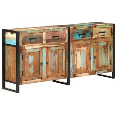 Non communiqué Buffet 172x35x80 cm Bois de récupération massif Brun - Publicité Non communiqué Buffet 172x35x80 cm Bois de récupération massif Brun - Publicité