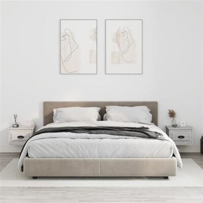 Non communiqué vidaXL Nachtkastjes 2 st wandgemonteerd 41,5x36x28 cm grijs sonoma816389 Gris - Publicité Non communiqué vidaXL Nachtkastjes 2 st wandgemonteerd 41,5x36x28 cm grijs sonoma816389 Gris - Publicité