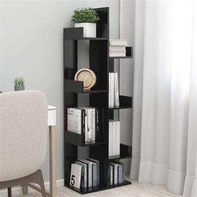 Non communiqué Bibliothèque Noir 48x25,5x140 cm Bois d'ingénierie Noir - Publicité Non communiqué Bibliothèque Noir 48x25,5x140 cm Bois d'ingénierie Noir - Publicité