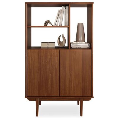 Non communiqué Buffet haut SIMONA H 133 cm en bois massif - Coloris châtaignier Bois - Publicité Non communiqué Buffet haut SIMONA H 133 cm en bois massif - Coloris châtaignier Bois - Publicité
