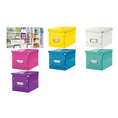 Non communiqué LEITZ Boîte de rangement Click & Store WOW Cube M, violet Violet - Publicité Non communiqué LEITZ Boîte de rangement Click & Store WOW Cube M, violet Violet - Publicité