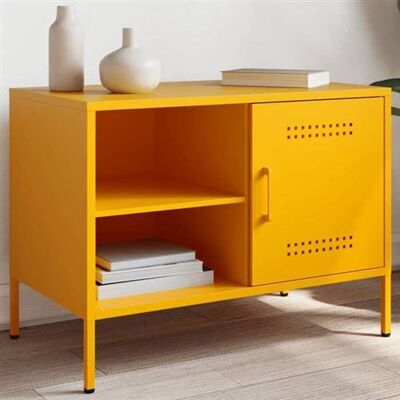 Non communiqué vidaXL Meuble TV jaune moutarde 68x39x50,5 cm acier, support TV, buffet TV, meuble multimédia, banc TV, armoire hifi 843000 Jaune - Publicité Non communiqué vidaXL Meuble TV jaune moutarde 68x39x50,5 cm acier, support TV, buffet TV, meuble multimédia, banc TV, armoire hifi 843000 Jaune - Publicité