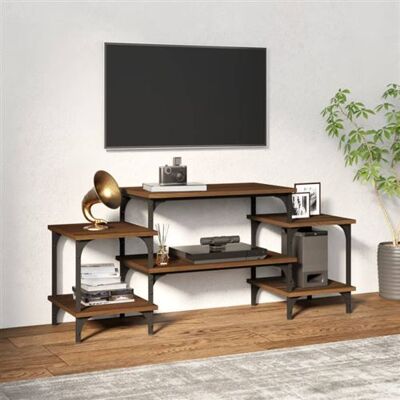 Non communiqué Meuble TV Chêne marron 117x35x52 cm Bois d ingénierie Marron - Publicité Non communiqué Meuble TV Chêne marron 117x35x52 cm Bois d ingénierie Marron - Publicité