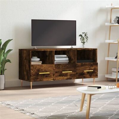 Non communiqué vidaXL Meuble TV chêne fumé 102x36x50 cm bois d'ingénierie829025 Marron - Publicité Non communiqué vidaXL Meuble TV chêne fumé 102x36x50 cm bois d'ingénierie829025 Marron - Publicité
