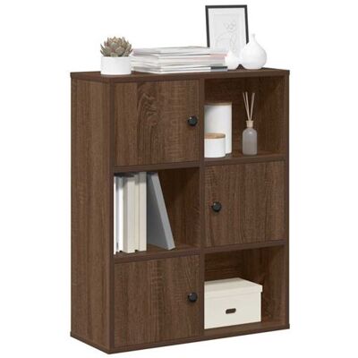 Non communiqué Bibliothèque chêne marron 60x24x76,5 cm bois d ingénierie Marron - Publicité Non communiqué Bibliothèque chêne marron 60x24x76,5 cm bois d ingénierie Marron - Publicité
