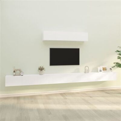 vidaXL Ensemble de 6 Meubles TV Blanc - Set de Meubles TV - Publicité vidaXL Ensemble de 6 Meubles TV Blanc - Set de Meubles TV - Publicité