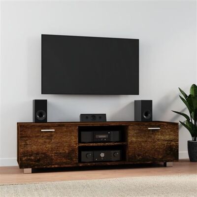 Non communiqué vidaXL Meuble TV Chêne fumé 140x40,5x35 cm Bois d'ingénierie342626 Marron - Publicité Non communiqué vidaXL Meuble TV Chêne fumé 140x40,5x35 cm Bois d'ingénierie342626 Marron - Publicité
