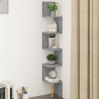 Non communiqué Étagère angle murale Sonoma gris 20x20x127,5 cm Bois ingénierie Sonoma gris - Publicité Non communiqué Étagère angle murale Sonoma gris 20x20x127,5 cm Bois ingénierie Sonoma gris - Publicité