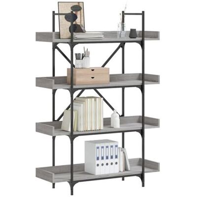 Non communiqué VidaXL Bibliothèque à 4 niveaux sonoma gris 100x33x145,5 cm 837695 Gris - Publicité Non communiqué VidaXL Bibliothèque à 4 niveaux sonoma gris 100x33x145,5 cm 837695 Gris - Publicité