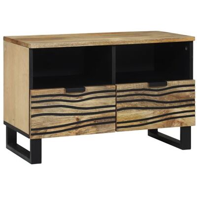 Non communiqué Meuble TV 70x33.5x46 cm Bois massif de manguier Bois - Publicité Non communiqué Meuble TV 70x33.5x46 cm Bois massif de manguier Bois - Publicité