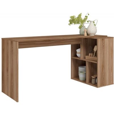 Non communiqué Bureau et Rayonnage Châtaignier 4 Niches OFFICE - L 160 x l 67.5 x H 78 cm marron - Publicité Non communiqué Bureau et Rayonnage Châtaignier 4 Niches OFFICE - L 160 x l 67.5 x H 78 cm marron - Publicité