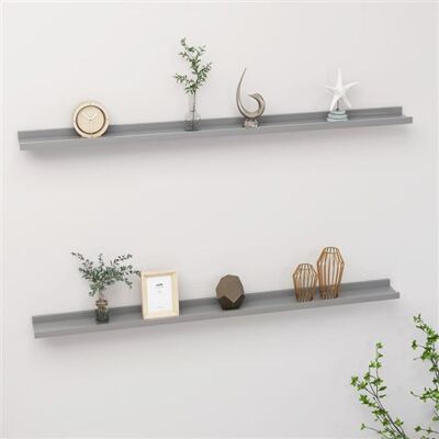 Non communiqué vidaXL Wandschappen 2 st 115x9x3 cm grijs326673 Gris - Publicité Non communiqué vidaXL Wandschappen 2 st 115x9x3 cm grijs326673 Gris - Publicité