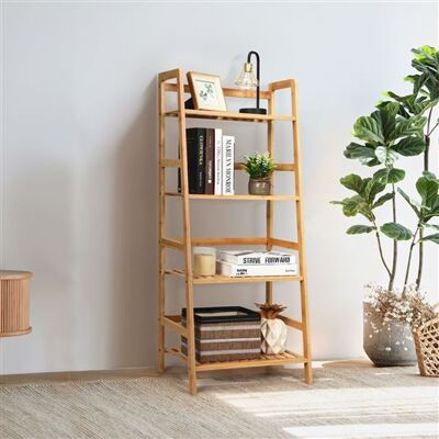 Non communiqué bibliothèque à 4 étages giantex naturel 48 x 32 x 115cm en bambou, rangement pour séjour, cuisine, bureau Naturel - Publicité Non communiqué bibliothèque à 4 étages giantex naturel 48 x 32 x 115cm en bambou, rangement pour séjour, cuisine, bureau Naturel - Publicité