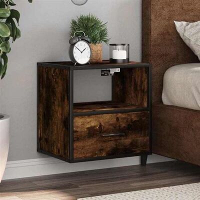 Non communiqué vidaXL Table de chevet murale Chêne fumé 40x31x39,5 cm, armoire, table d'appoint, armoire de lit, armoire de chevet, table 848738 Marron - Publicité Non communiqué vidaXL Table de chevet murale Chêne fumé 40x31x39,5 cm, armoire, table d'appoint, armoire de lit, armoire de chevet, table 848738 Marron - Publicité