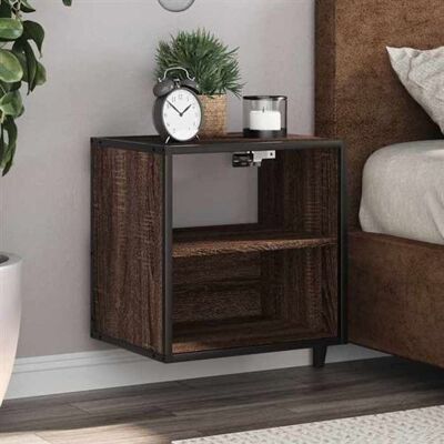 Non communiqué vidaXL Table de chevet murale chêne marron 40x31x39,5 cm, armoire, table d'appoint, armoire de lit, armoire de chevet, table 848752 Marron - Publicité Non communiqué vidaXL Table de chevet murale chêne marron 40x31x39,5 cm, armoire, table d'appoint, armoire de lit, armoire de chevet, table 848752 Marron - Publicité
