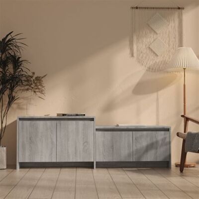 Non communiqué Meuble TV Sonoma gris 146,5x35x50 cm Bois d ingénierie Sonoma gris - Publicité Non communiqué Meuble TV Sonoma gris 146,5x35x50 cm Bois d ingénierie Sonoma gris - Publicité